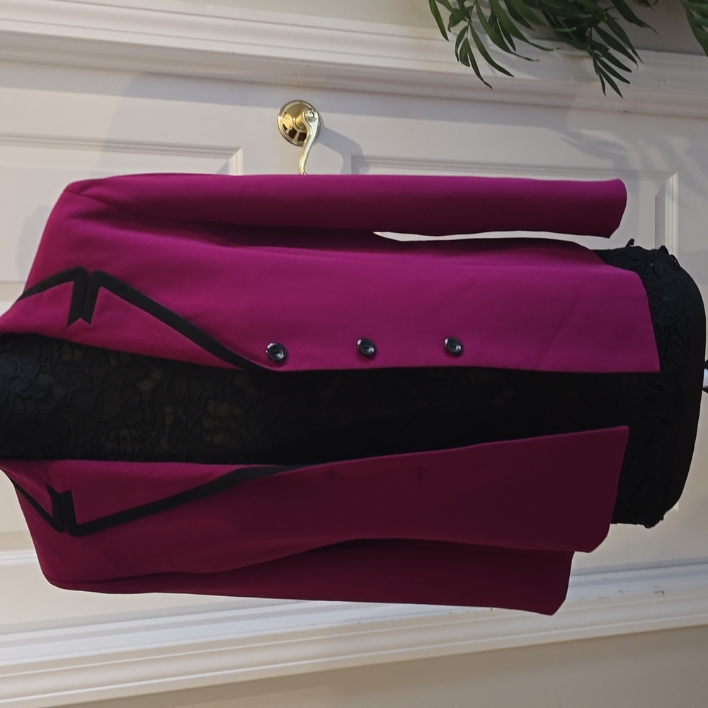 PLUM COLORED SUIT JACKET
